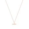 Pearl T-Bar Necklace In Rose Gold -Fashion Clothing Accessories Store carraig donn pearl t bar necklace in rose gold 772651