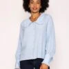 Peter Pan Blouse In Light Blue -Fashion Clothing Accessories Store carraig donn peter pan blouse in light blue 325056