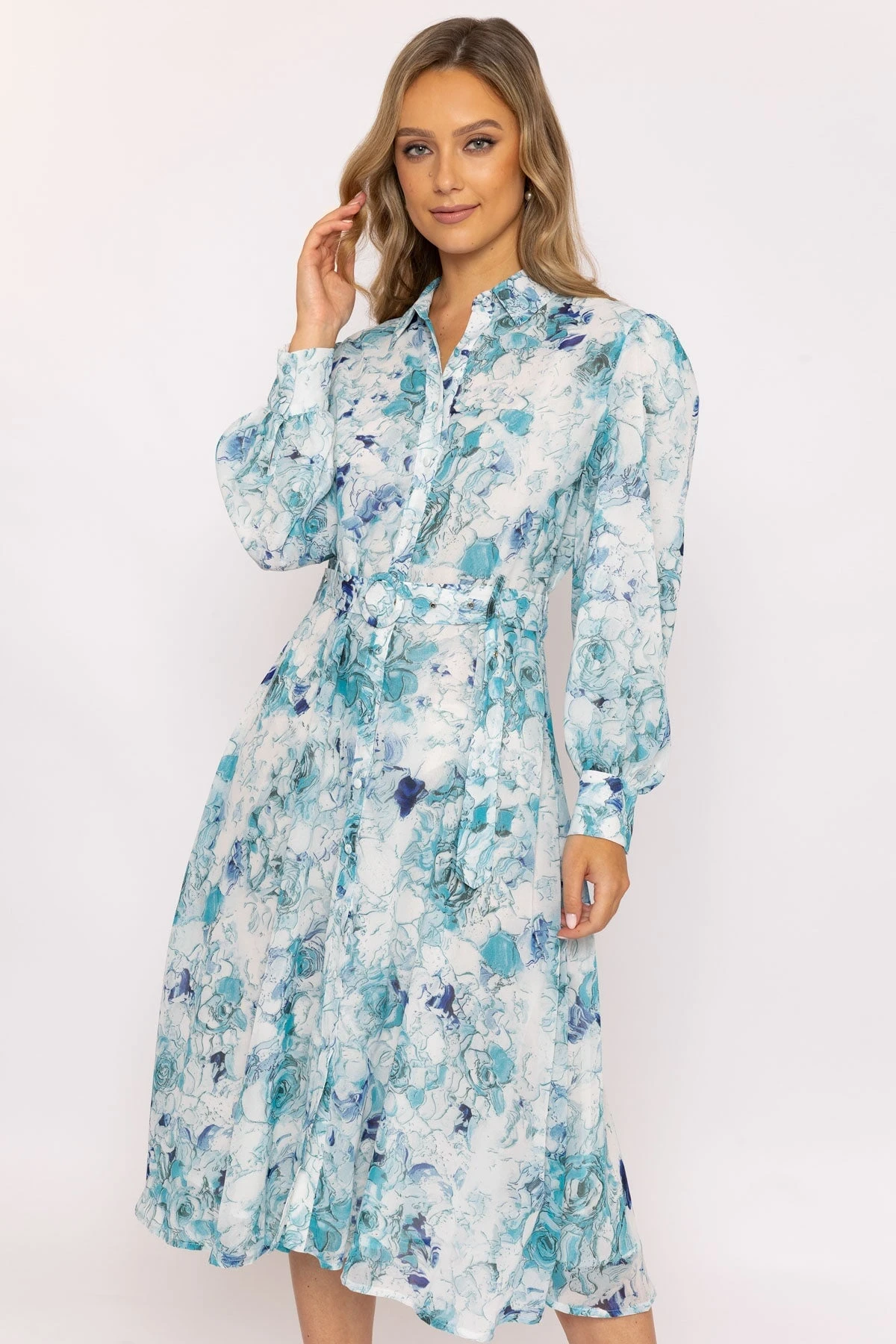 Phoebe Blue Midi Dress 4 Phoebe Blue Midi Dress - Image 2