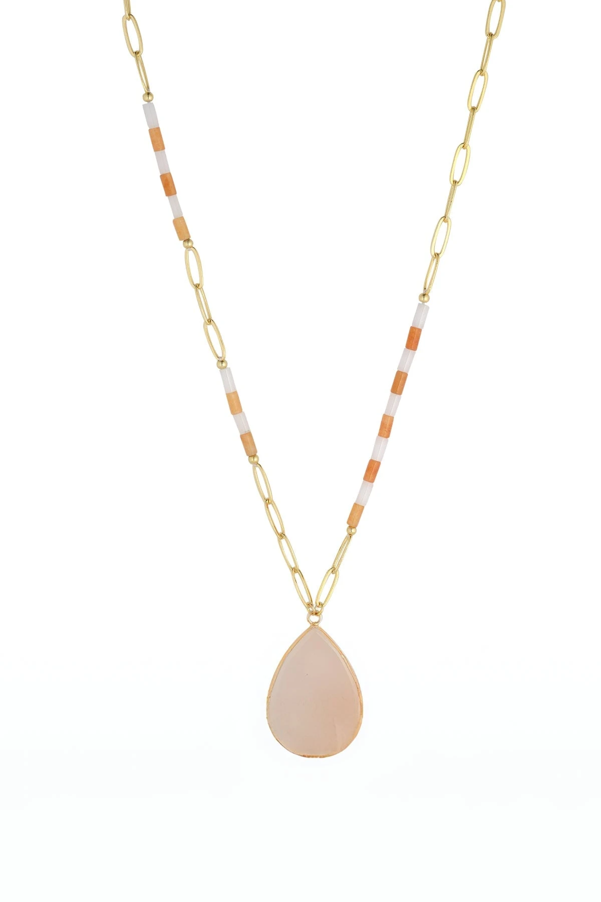 Pink Aventurine Gemstone Mid Length Necklace 4 Pink Aventurine Gemstone Mid Length Necklace - Image 2
