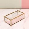 Pink Glass Lidded Jewellery Box -Fashion Clothing Accessories Store carraig donn pink glass lidded jewellery box 387146