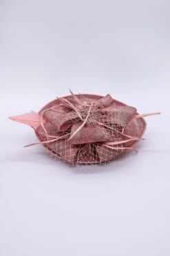 Pink Hairband Net & Feather Fascinator -Fashion Clothing Accessories Store carraig donn pink hairband net feather fascinator 194206