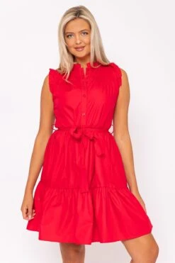 Pink Poplin Mini Dress