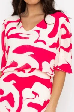 Pink Printed Michaela Dress 17 Pink Printed Michaela Dress -Fashion Clothing Accessories Store carraig donn pink printed michaela dress 615207