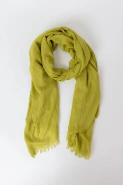 Plain Scarf In Lime