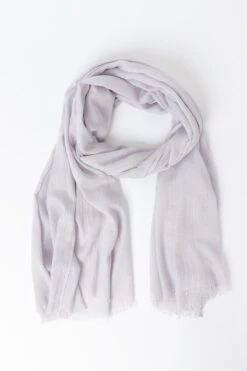 Plain Scarf In Silver