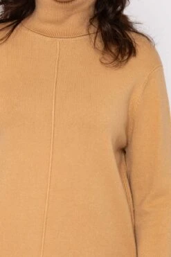 Polo Knit Jumper In Camel -Fashion Clothing Accessories Store carraig donn polo knit jumper in camel 391121