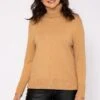 Polo Knit Jumper In Camel -Fashion Clothing Accessories Store carraig donn polo knit jumper in camel 705681