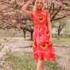 Poppy Floral Printed Midi Dress -Fashion Clothing Accessories Store carraig donn poppy floral printed midi dress 227159