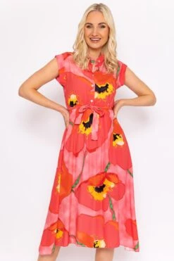Poppy Floral Printed Midi Dress -Fashion Clothing Accessories Store carraig donn poppy floral printed midi dress 373901