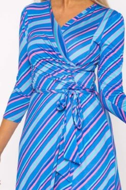 Printed Blue Jersey Dress 9 Printed Blue Jersey Dress -Fashion Clothing Accessories Store carraig donn printed blue jersey dress 341873