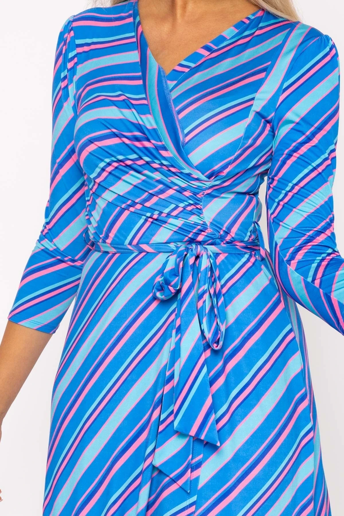 Printed Blue Jersey Dress 6 Printed Blue Jersey Dress - Image 4