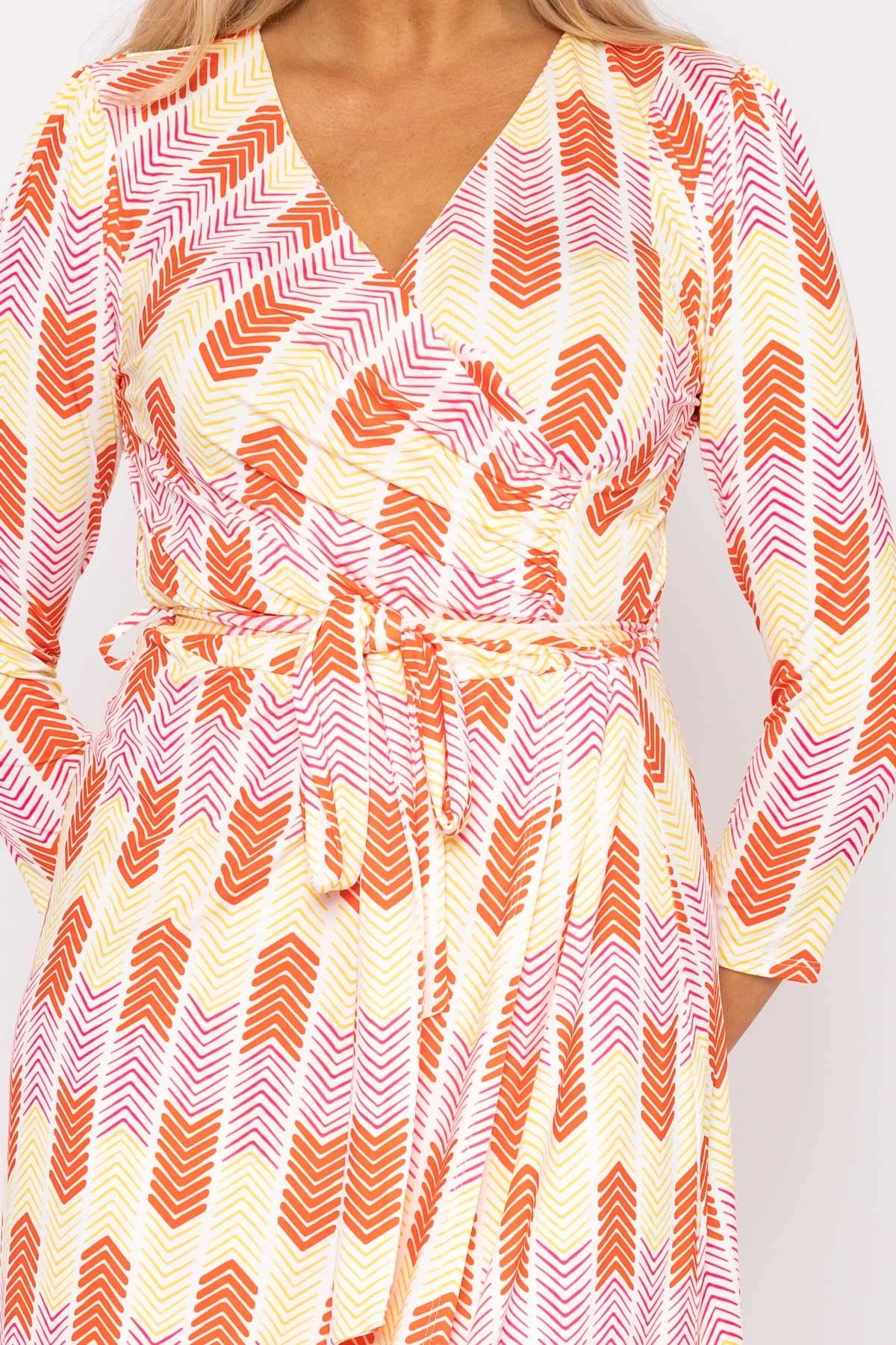 Printed Red Jersey Dress 7 Printed Red Jersey Dress - Image 5