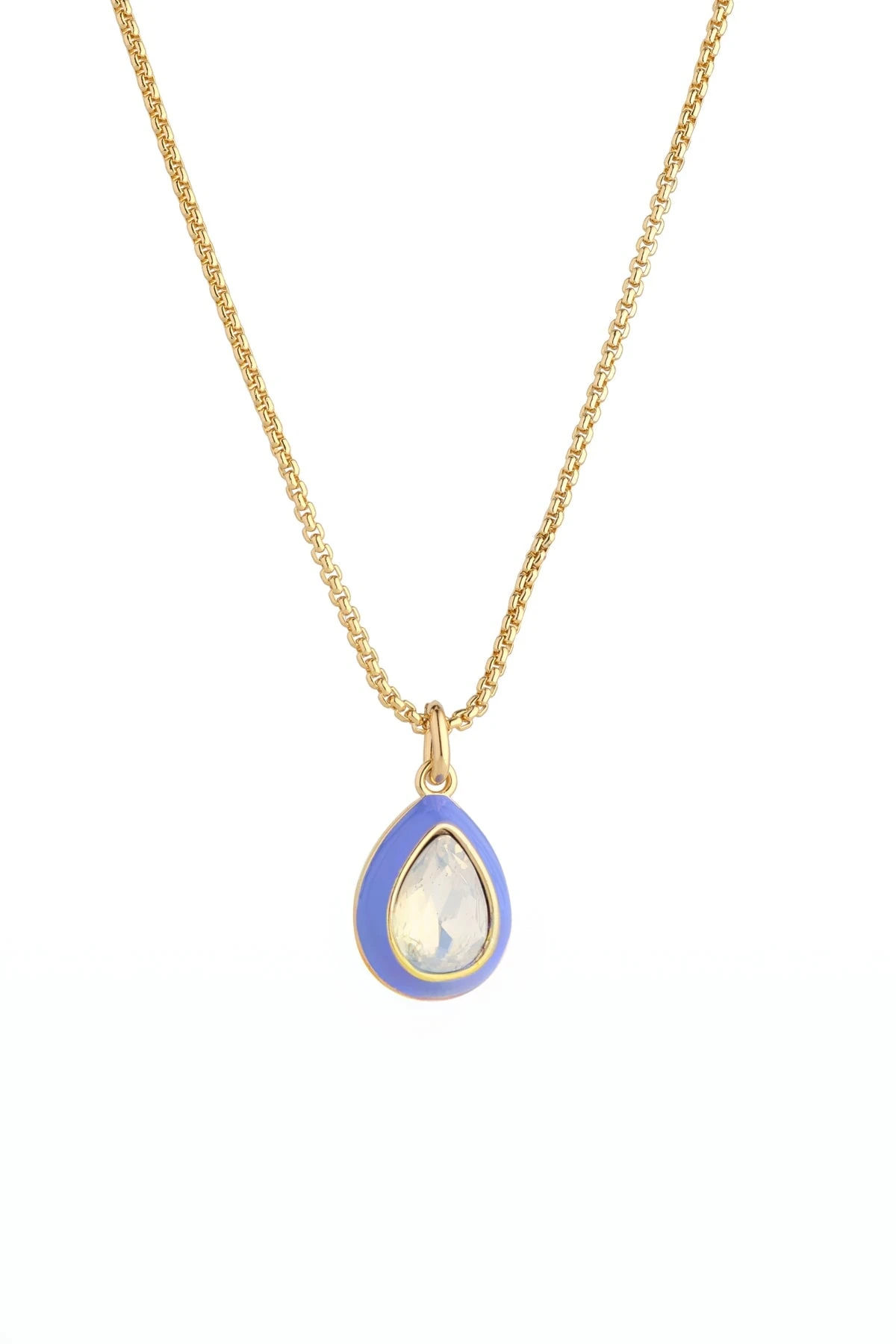 Purple Enamel And Opal Necklace 4 Purple Enamel And Opal Necklace - Image 2