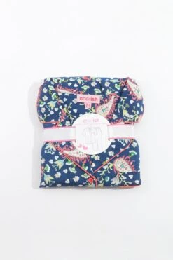 Pyjama Set With 3/4 Leg In Navy Print -Fashion Clothing Accessories Store carraig donn pyjama set with 34 leg in navy print 306275