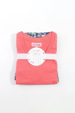 Pyjama Top And 3/4 Bottoms In Pink -Fashion Clothing Accessories Store carraig donn pyjama top and 34 bottoms in pink 697772