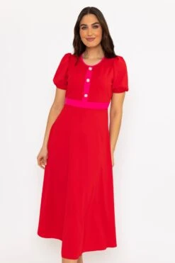 Red Imelda Dress -Fashion Clothing Accessories Store carraig donn red imelda dress 404828