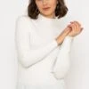 Rib Knit Top In Ecru -Fashion Clothing Accessories Store carraig donn rib knit top in ecru 418514