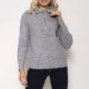 Rib Knit With Zip In Grey 2 Rib Knit With Zip In Grey -Fashion Clothing Accessories Store carraig donn rib knit with zip in grey 584482