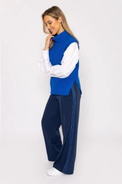 Rib Slipover In Cobalt -Fashion Clothing Accessories Store carraig donn rib slipover in cobalt 269114