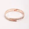 Rose Gold Hinge Diamante Bangle