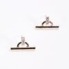 Rose Gold T-Bar Earrings -Fashion Clothing Accessories Store carraig donn rose gold t bar earrings 777140
