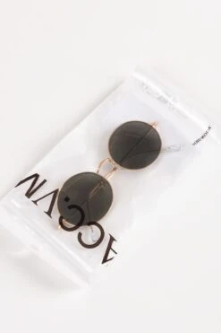 Round Gold Frame Sunglasses -Fashion Clothing Accessories Store carraig donn round gold frame sunglasses 522894