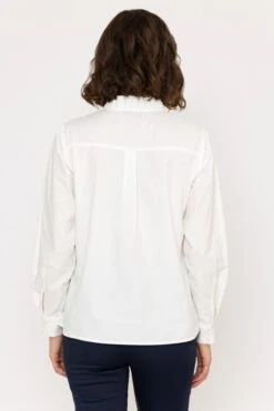 Ruffle Shirt In White 9 Ruffle Shirt In White -Fashion Clothing Accessories Store carraig donn ruffle shirt in white 788924