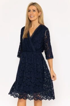Sally Midi Dress In Navy -Fashion Clothing Accessories Store carraig donn sally midi dress in navy 286647