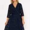 Sally Midi Dress In Navy 2 Sally Midi Dress In Navy -Fashion Clothing Accessories Store carraig donn sally midi dress in navy 598723