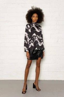 Sasha Blouse In Black -Fashion Clothing Accessories Store carraig donn sasha blouse in black 229942