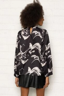 Sasha Blouse In Black -Fashion Clothing Accessories Store carraig donn sasha blouse in black 817176