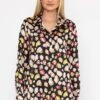 Sateen Shirt In Black Print