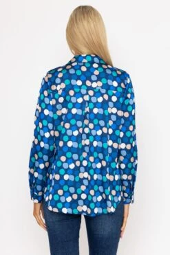 Sateen Shirt In Blue And Navy Print 9 Sateen Shirt In Blue And Navy Print -Fashion Clothing Accessories Store carraig donn sateen shirt in blue and navy print 277231