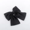 Satin Bow Hair Clip In Black -Fashion Clothing Accessories Store carraig donn satin bow hair clip in black 632595
