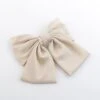 Satin Bow Hair Clip In Cream -Fashion Clothing Accessories Store carraig donn satin bow hair clip in cream 750824
