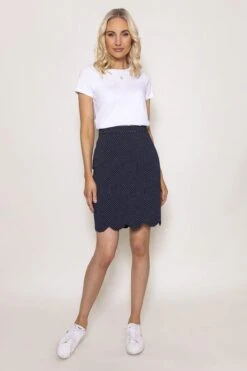 Scallop Hem Skirt In Navy 7 Scallop Hem Skirt In Navy -Fashion Clothing Accessories Store carraig donn scallop hem skirt in navy 697713