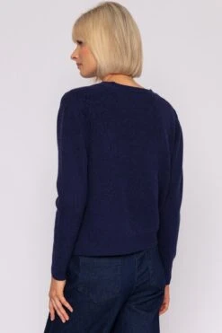 Short Cardigan In Navy -Fashion Clothing Accessories Store carraig donn short cardigan in navy 802821