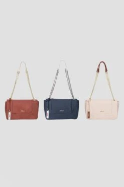 Shoulder Bag With Chain Strap In Cream -Fashion Clothing Accessories Store carraig donn shoulder bag with chain strap in cream 969389