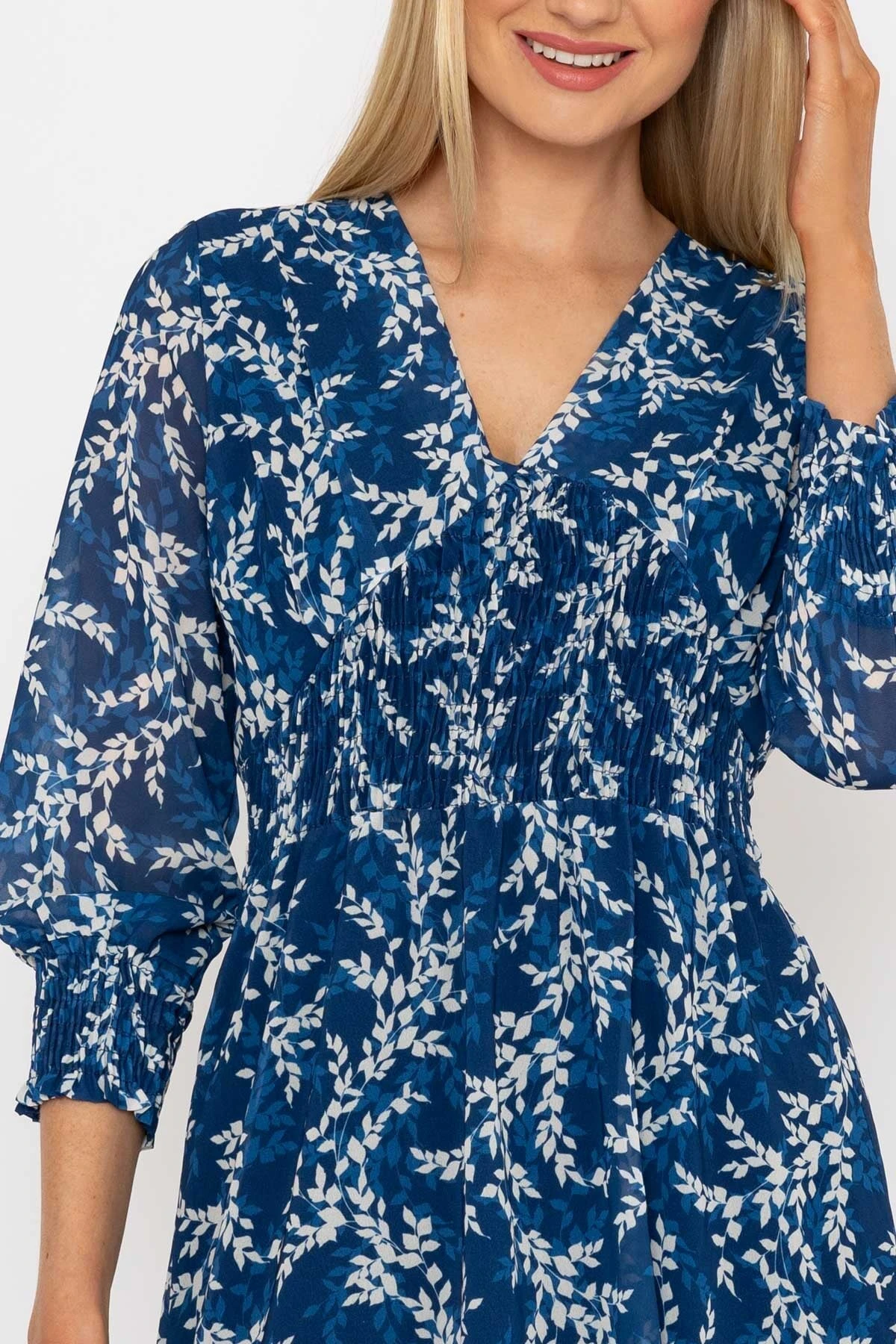 Sienna Navy Knee Length Dress 4 Sienna Navy Knee Length Dress - Image 2