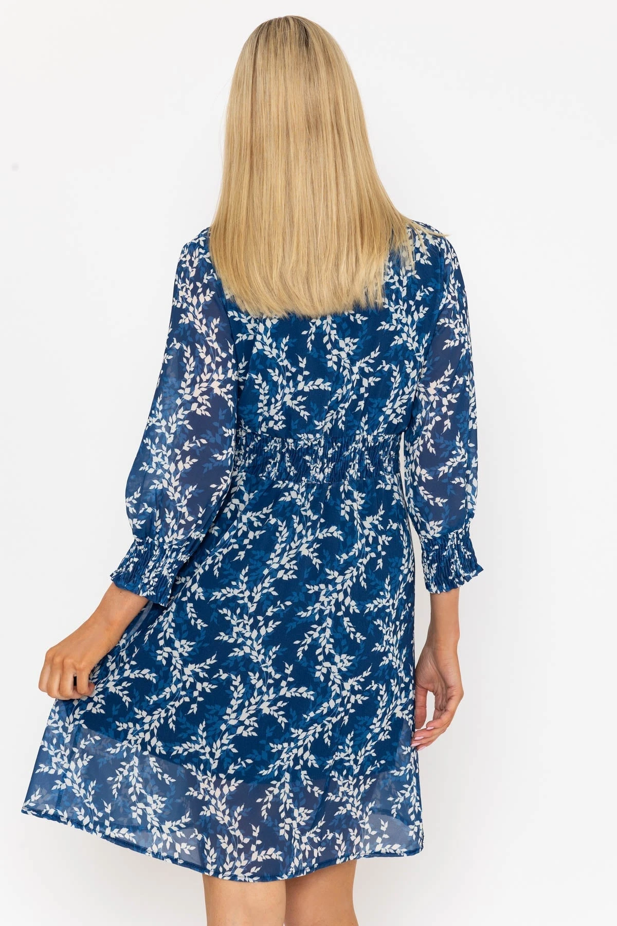 Sienna Navy Knee Length Dress 6 Sienna Navy Knee Length Dress - Image 4