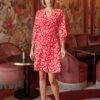 Sienna Red Knee Length Dress -Fashion Clothing Accessories Store carraig donn sienna red knee length dress 231343