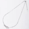 Silver Diamante Infinity Necklace