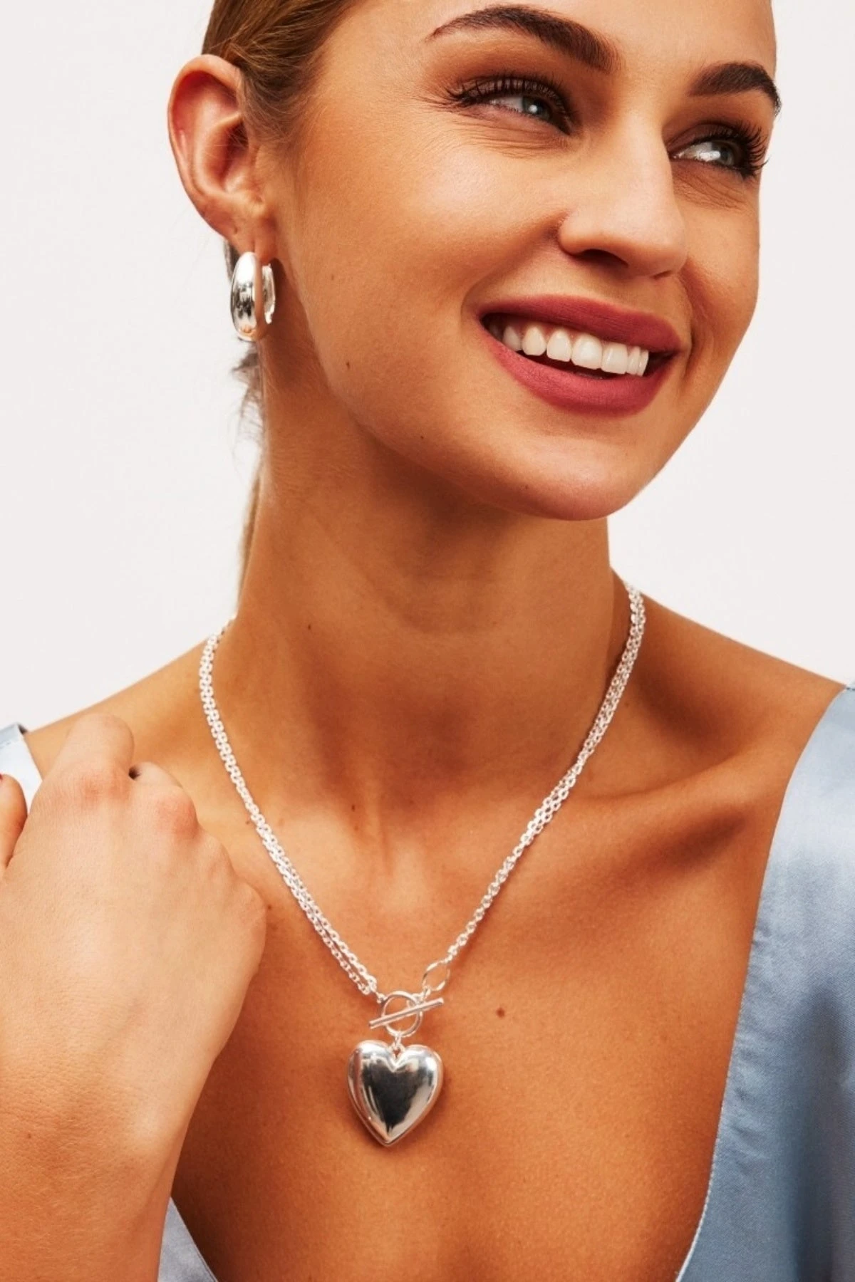 Silver Heart Necklace 3 Silver Heart Necklace