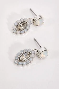 Silver Opal Earrings