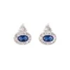 Silver Oval Sapphire Earrings -Fashion Clothing Accessories Store carraig donn silver oval sapphire earrings 219271