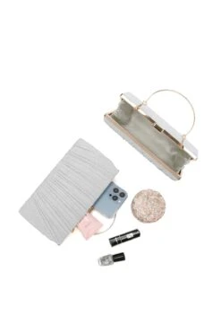 Fashion Clothing Accessories Store -Fashion Clothing Accessories Store carraig donn silver sparkle clutch with handle 351929