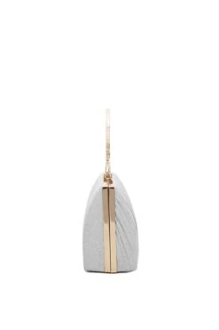 Silver Sparkle Clutch With Handle -Fashion Clothing Accessories Store carraig donn silver sparkle clutch with handle 650624