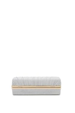 Silver Sparkle Clutch With Handle -Fashion Clothing Accessories Store carraig donn silver sparkle clutch with handle 980394