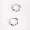 Silver Tone Twist Hoop Earrings -Fashion Clothing Accessories Store carraig donn silver tone twist hoop earrings 948486